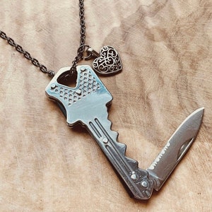Key cheap knife necklace