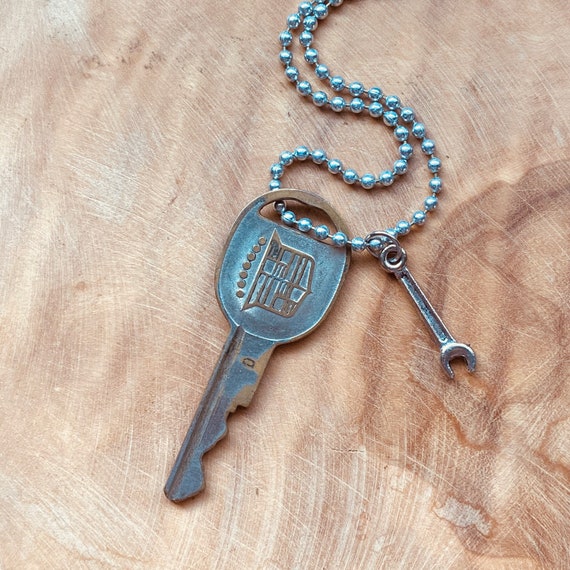 Vintage Cadillac Key Cadillac Key Necklace Classic Cadillac Etsy