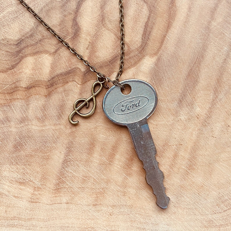 Vintage Ford Key Necklace Ford Necklace Ford Mustang Ford Etsy