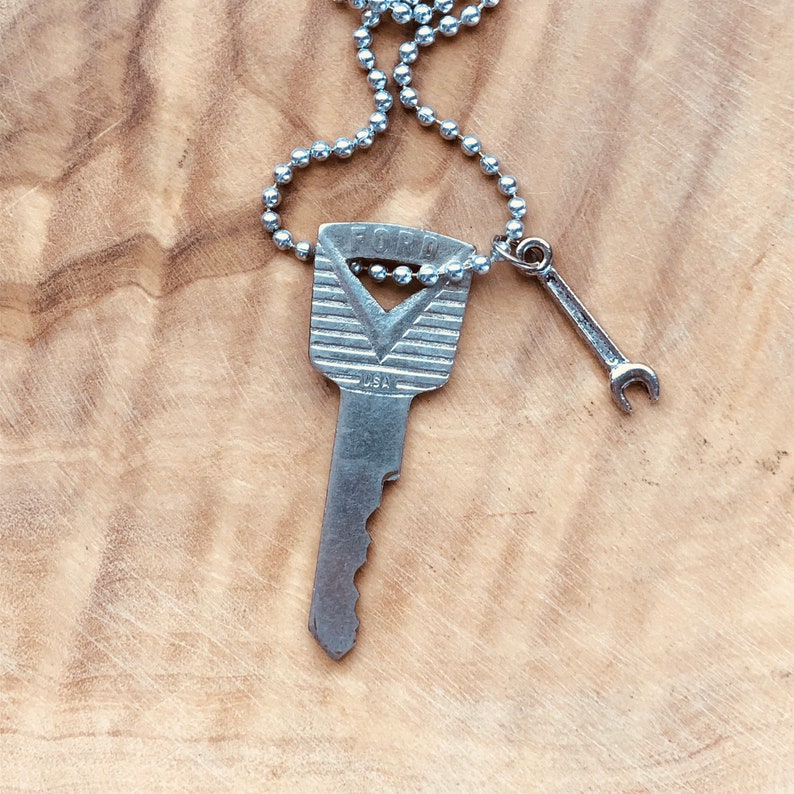 Vintage Ford Key Necklace Ford Necklace Ford Mustang Ford Etsy