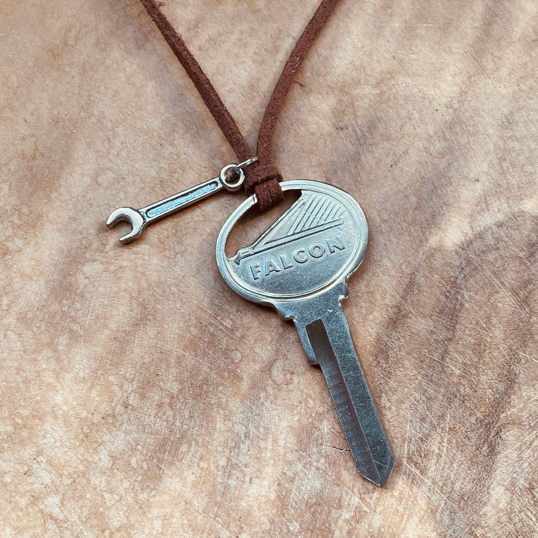 Vintage Ford Falcon Key Necklace Ford Falcon Key Rear View Etsy