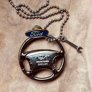 Shelby Mustang Necklace, Rare, Ford Mustang, Ford Pin, Ford Accessories, Shelby Cobra, Ford Keychain, Gift Set, Collector, Collectibles