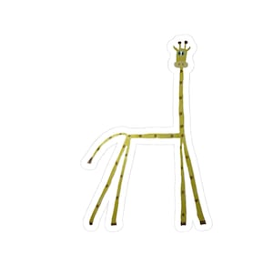 Chaotic Giraffe Cut Stickers
