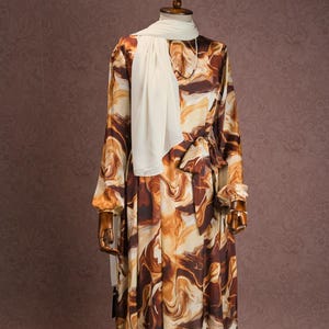 Brown Marble Hijab - Etsy
