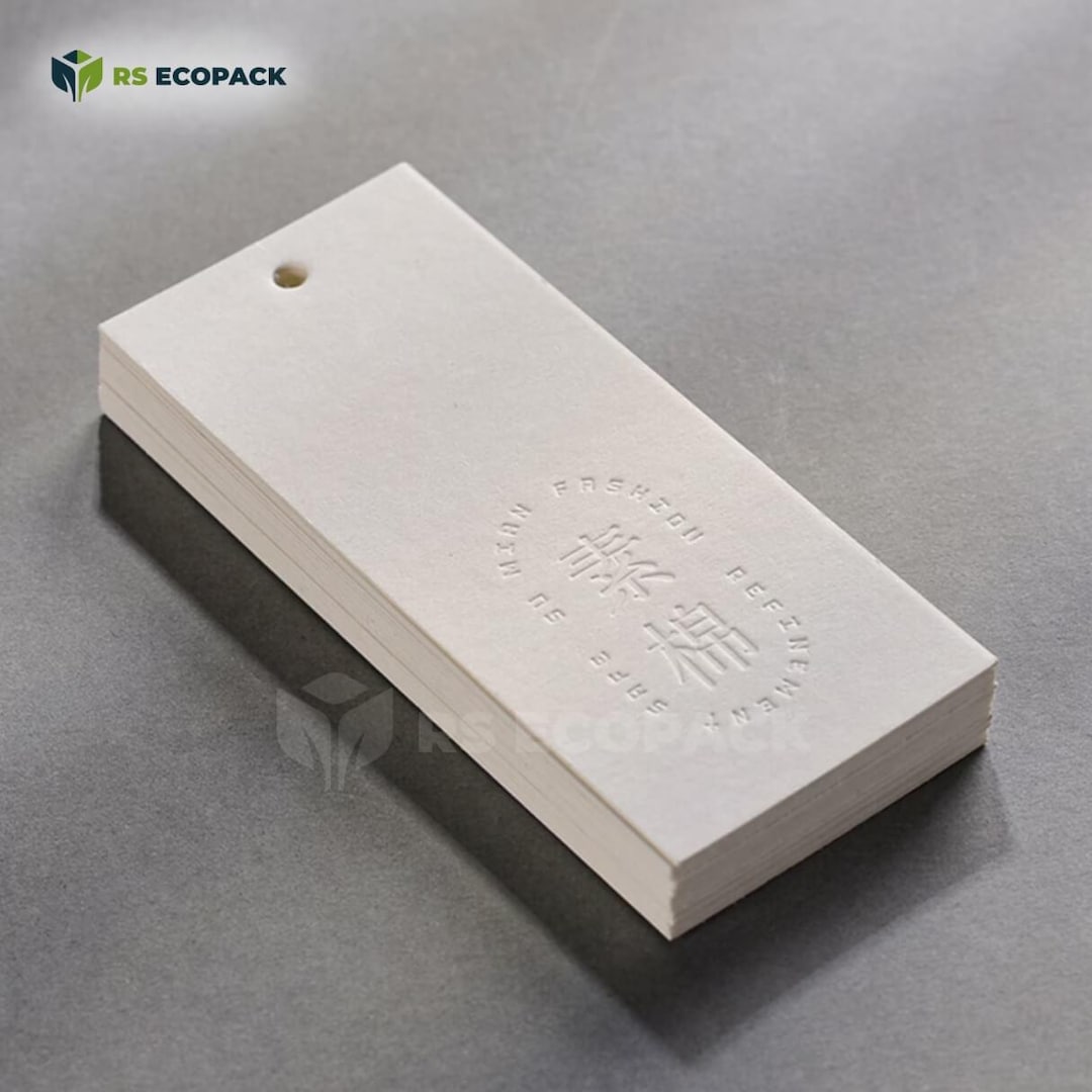 Custom Embossed Logo Hang Tags: Luxury Brand Packaging - Etsy