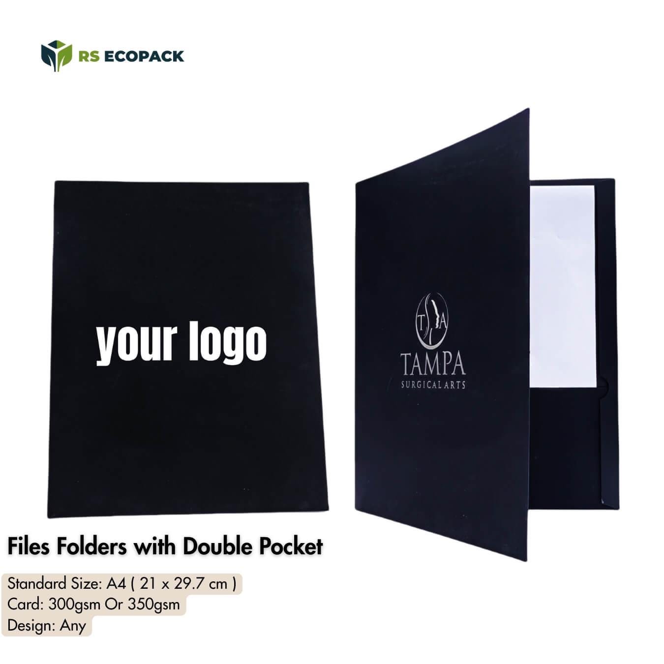 Custom A4 Presentation Folder With Logo – Double Pocket Design - Etsy