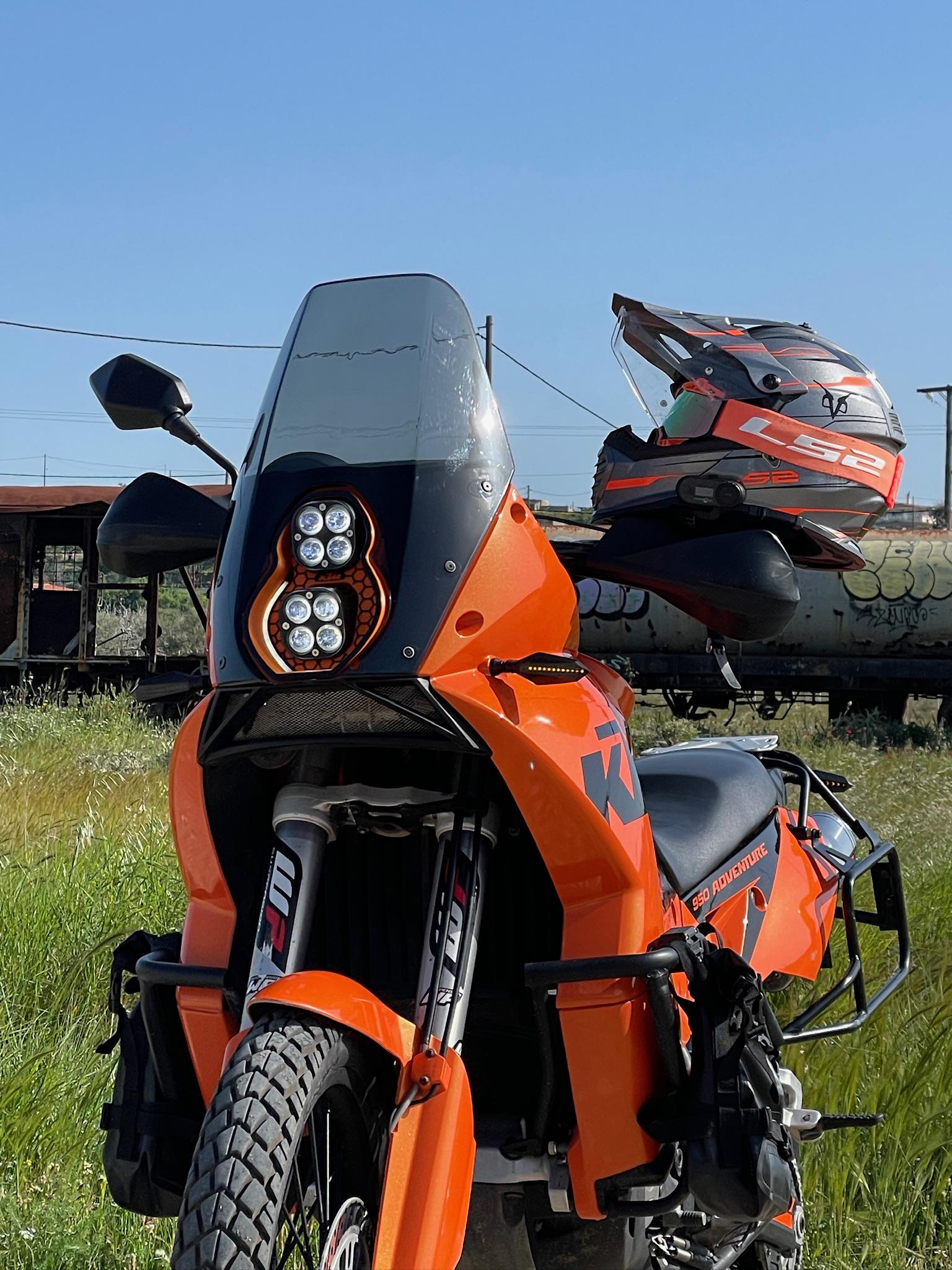 USヘッドライト KTM 950 990アドベンチャー用ヘッドライトプロテクターカバー Headlight Protectior KTM 950 ⁄ 990 Adventure LED Headlight \u2013 Plug \u0026 Play 3D Printed