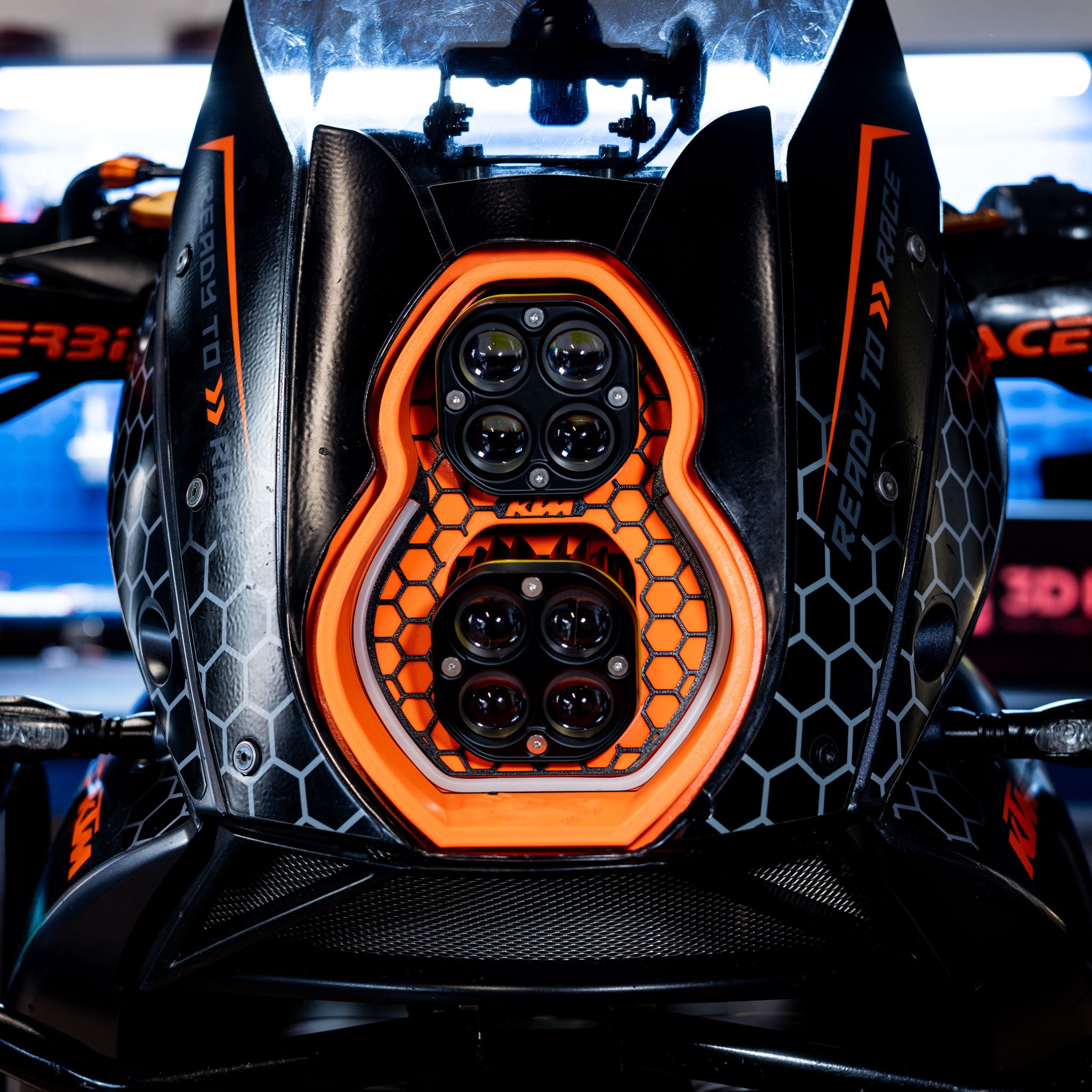 KTM 950 990 Adventure Super duke ヘッドライト KTM 950 / 990 Adventure LED Headlight – Plug & Play 3D Printed
