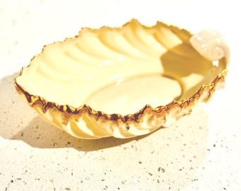 Vintage Lenox Dish- Ivory, 24K gold trim