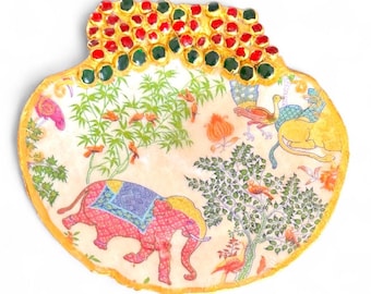 Jewelry and Trinket dish made with natural shell- unique holiday gifts