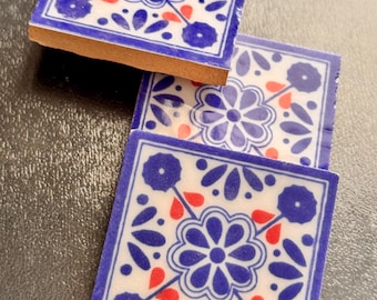 Jaipur Blue Pottery Tiles  - Set of 20