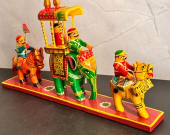 Handcrafted wood dolls - Marriage/ Wedding Procession Set