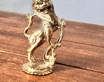 Miniature Yaazhi figurine/idol in brass