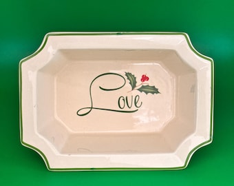 Vintage Lenox - American by Design Small Holiday Love Dish