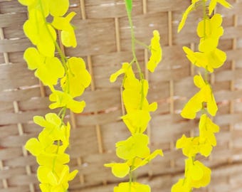 New! Artificial Kanikonna Flower for Vishu Celebration (Cluster of 3strings)