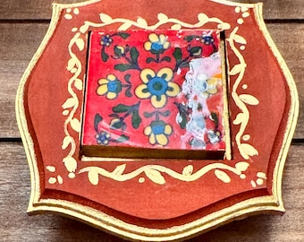 Contemporary Mini Riser/Pedestal with Jaipur Tile