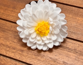 Reusable Jasmine & Crossandra Hair Tie: Floral Braid Accessory