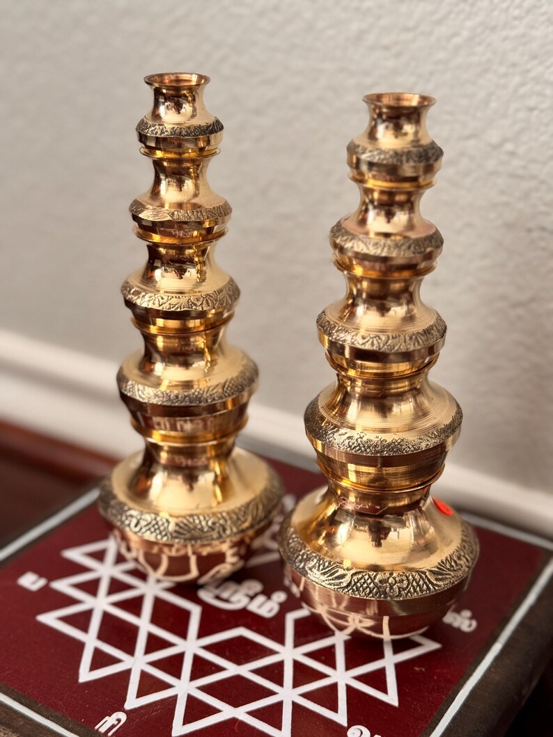 Brass Lakshmi Kubera Paanai/set Symbol of Wealth Blessings Etsy