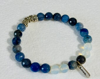 Blue aventurine, Carnelian, Citrine, Coral - handmade bracelets