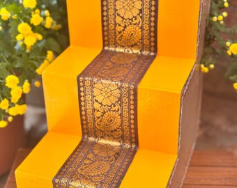 Original handcrafted 3 step shelves for idols/figurines/collectibles