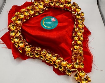Pure German Silver- Gold finish mala/ garland, tarnish resist finish
