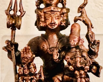 Pure Copper Shiva Parivar