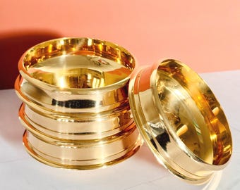 Compact Brass Uruli Container – Elegant Home Decor, Gifting Brassware