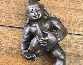 Copper Baby Krishna idol