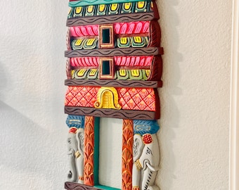 Handcarved wood Gopuram Frame- Model 2