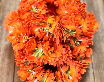 Kanakambaram flower strings (16 in)- handmade, reusable and hassle-free maintenance