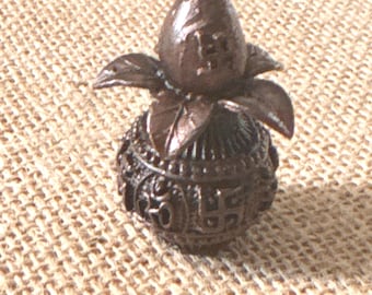 Pure Copper Kalash/Kalasam - engraved/with detailing