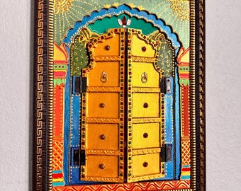 Bangaru Vakili- wooden wall frame for home/gifting