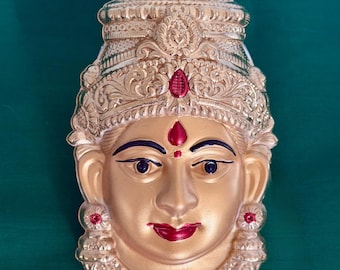 German silver Goddess Lakshmi/Varalakshmi