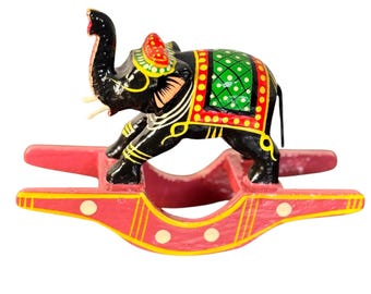 Golu dolls- natural dye, Elephant in a seesaw!