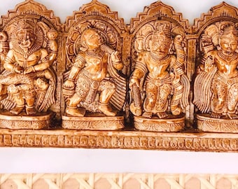 Dasavathar Panel (12 inch) - long panel of idols