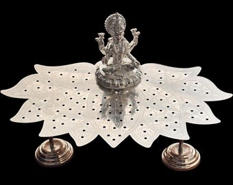German Silver Ashtalakshmi Prayer Stand - 108 Shloka