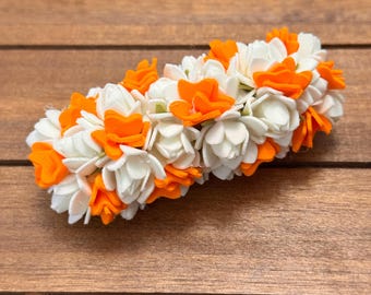 Center clip, Reusable unique Jasmine hair accessory - various options!
