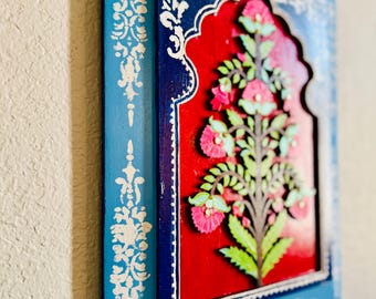 Hand‑Painted Wooden Frame (12*9in)