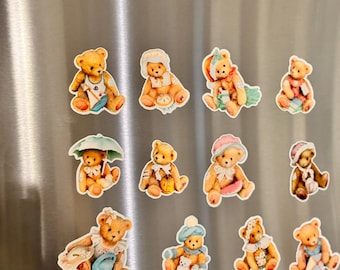 Nostalgic collectible figurines by Enesco- Cherished teddies magnet (set of 12)