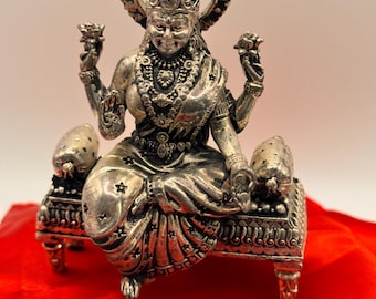Pure German Silver Idols- Antique finish, Laksmi