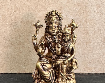 Brass Lakshmi Narasimha Idol