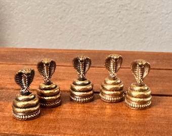 Miniature Snake God/Naga figurine/idol in brass