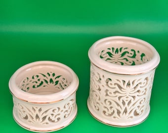 Vintage Lenox - Pierced Votive China by the Illuminations Collection