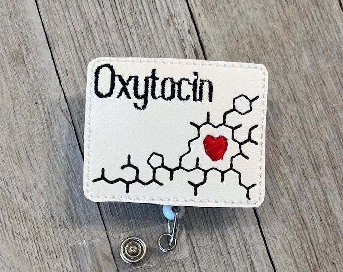Oxycodone  badge reel, oxycodone ID holder, oxycodone feltie, badge pull medicine badge