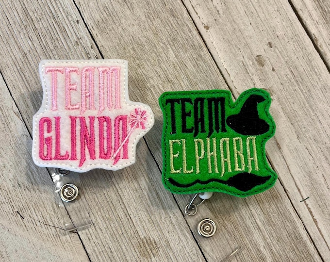 Wicked Witch Felt Badge Reel: Fun ID Holder