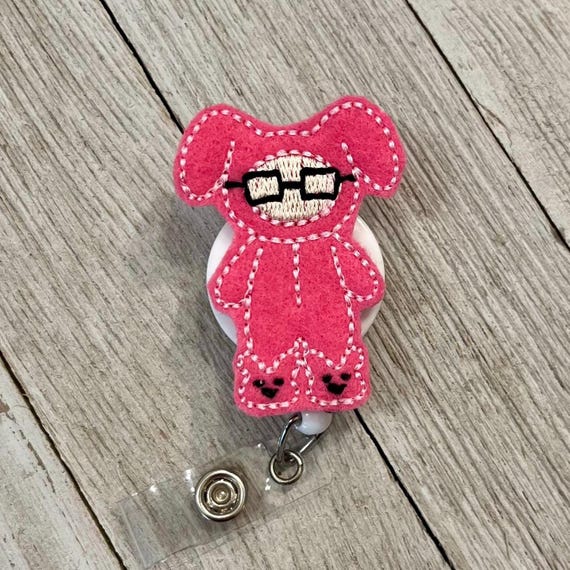 Ralph in Bunny Suit Badge Reel: Felt ID Holder