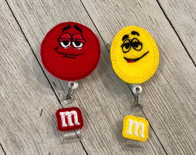 Candy Badge Holder: Chocolate Peanut Feltie ID Pull