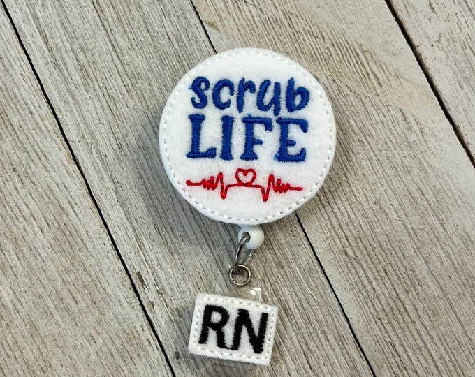 Nursing is my cardio badge reel,  Nursing cardio ID holder, Nursing feltie, RN badge holder, badge pull