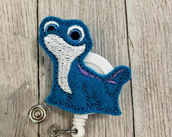 Salamander badge reel, lizard feltie, ID holder, badge pull