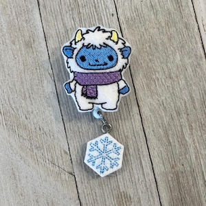 Yeti Feltie Badge Reel, Snowflake ID Holder